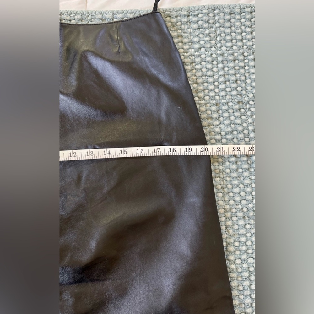 Vintage Y2K Harley Davidson Wonens Black 100% Leather Riding Pants Sz 8 - Picture 7 of 13